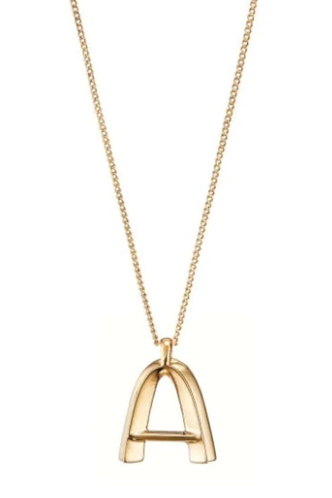 JB GOLD MONOGRAM NECKLACE