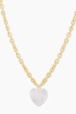 Louise Gem Necklace - GLD/CLR