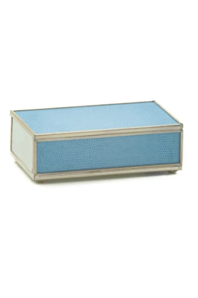 BLUE LIZARD SKIN MATCHBOX COVER