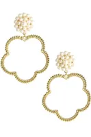 BOBBI PEARL STUD EARRING- GLD/PEARL