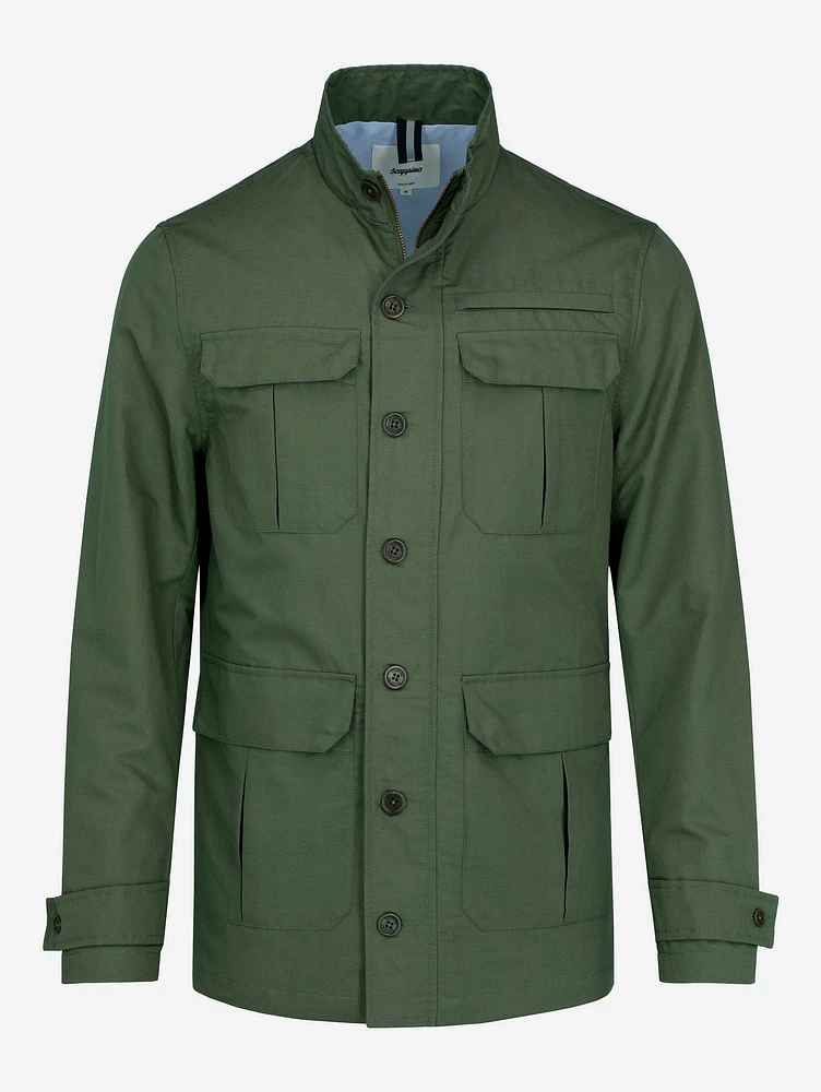 Field Jacket Lino-Algodón