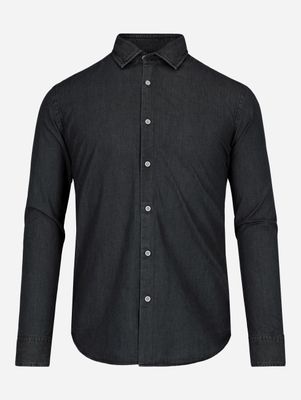 Camisa de mezclilla color gris obscuro | Scappino