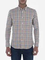 Camisa Herringbone de Cuadros Multicolor