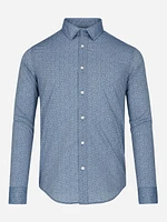 Camisa Scappino Blu de Flores