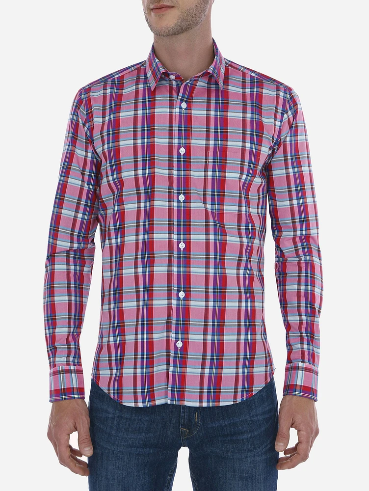 Camisa de Cuadros Rosa Thomas Mason for Scappino