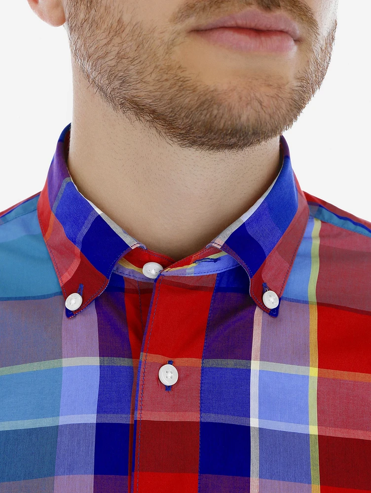 Camisa Casual de Cuadros Tartan