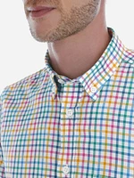 Camisa Oxford Regular Fit de Mini Cuadros