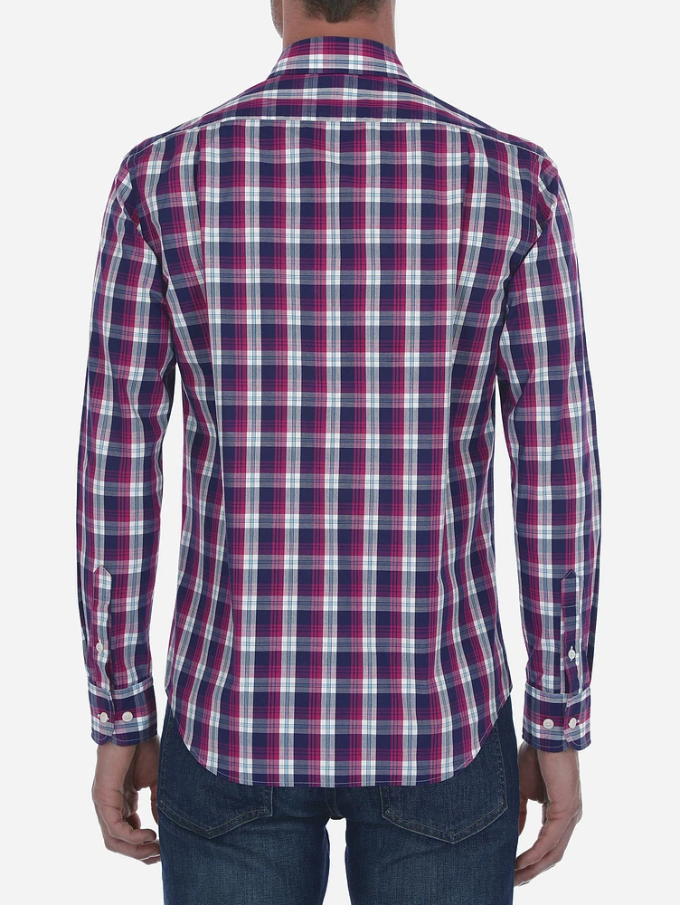 Camisa Casual de Cuadros Madras