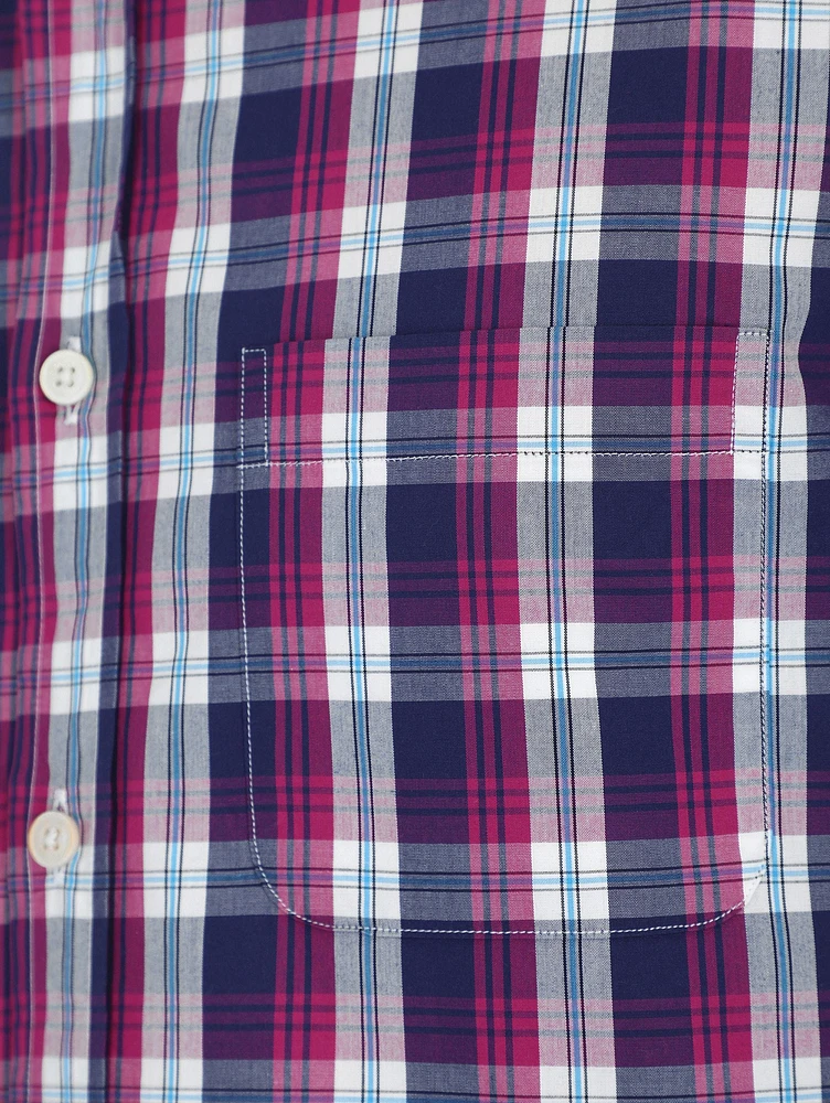 Camisa Casual de Cuadros Madras