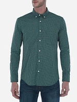 Camisa Regular Fit a Cuadros de Popelina