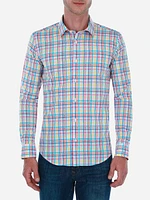 Camisa Casual Popelina a Cuadros