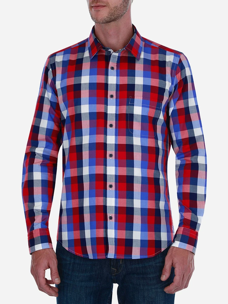 Camisa Casual Oxford a Cuadros