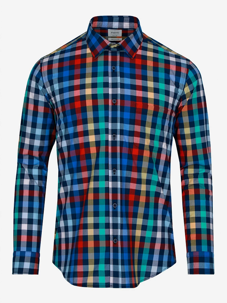 Camisa Casual Popelina Regular Fit