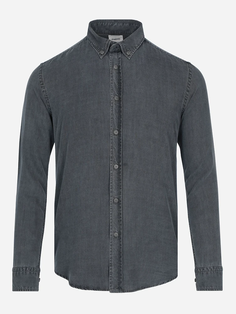 Camisa Denim Lyocell Gris