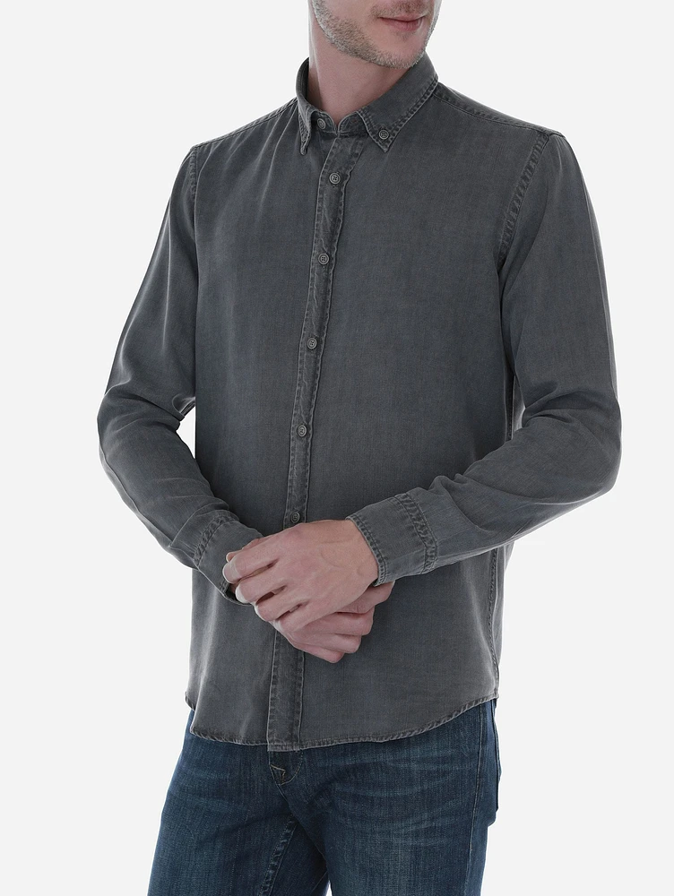 Camisa Denim Lyocell Gris