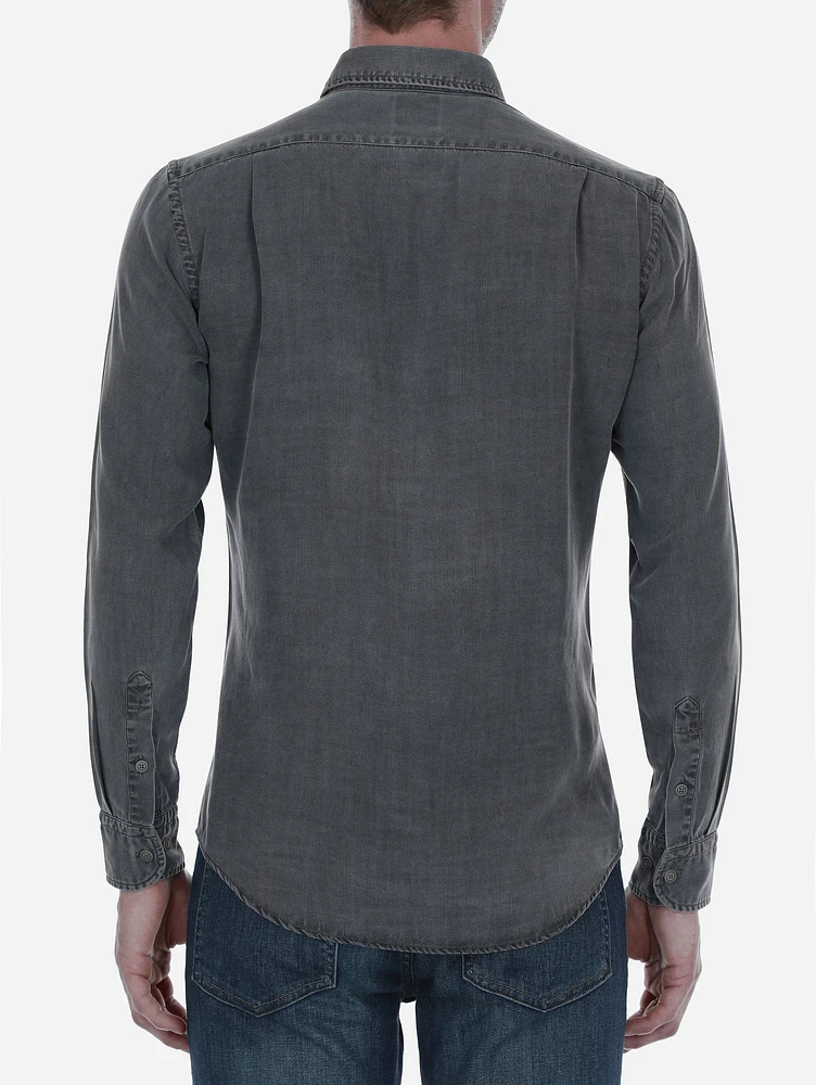 Camisa Denim Lyocell Gris