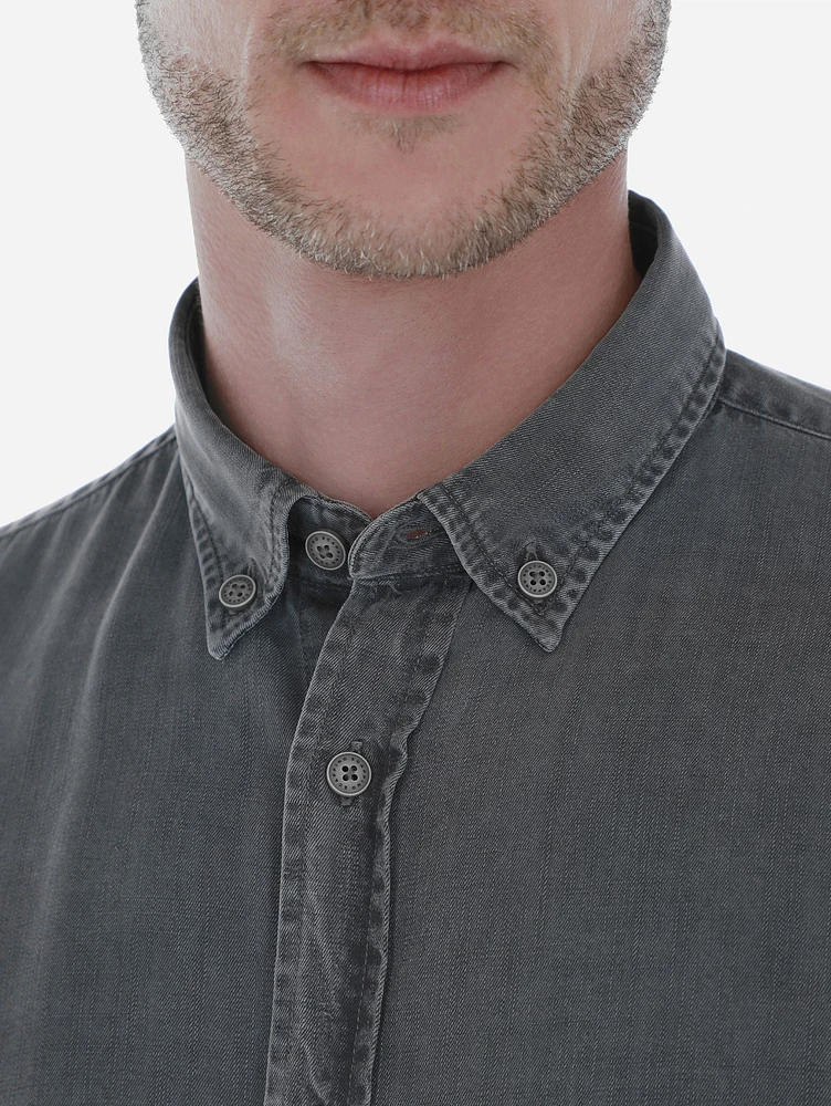 Camisa Denim Lyocell Gris