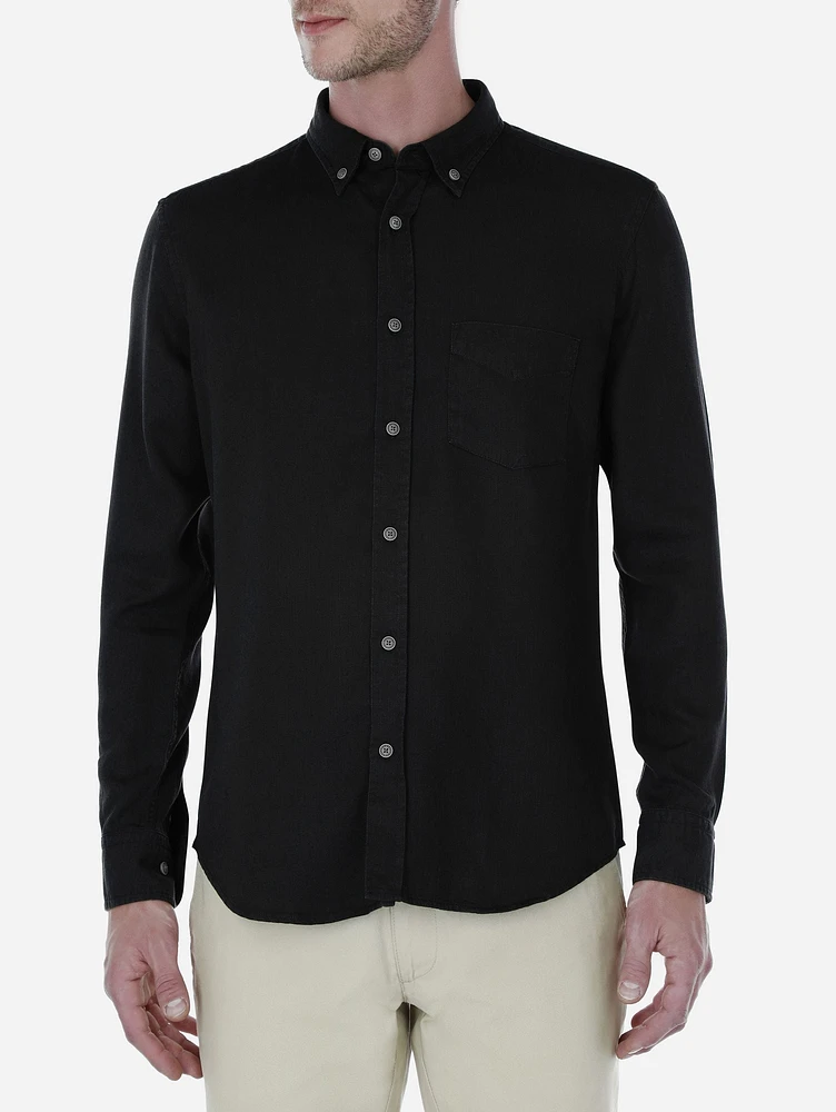 Camisa Denim Lyocell Negra