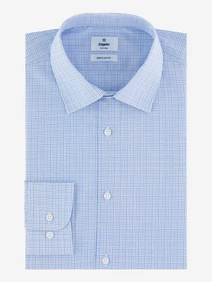 Camisa Business Casual Popelina Azul Claro