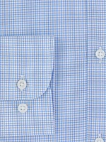 Camisa Business Casual Popelina Azul Claro