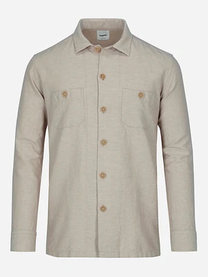 Sobrecamisa Algodón - Lino Beige