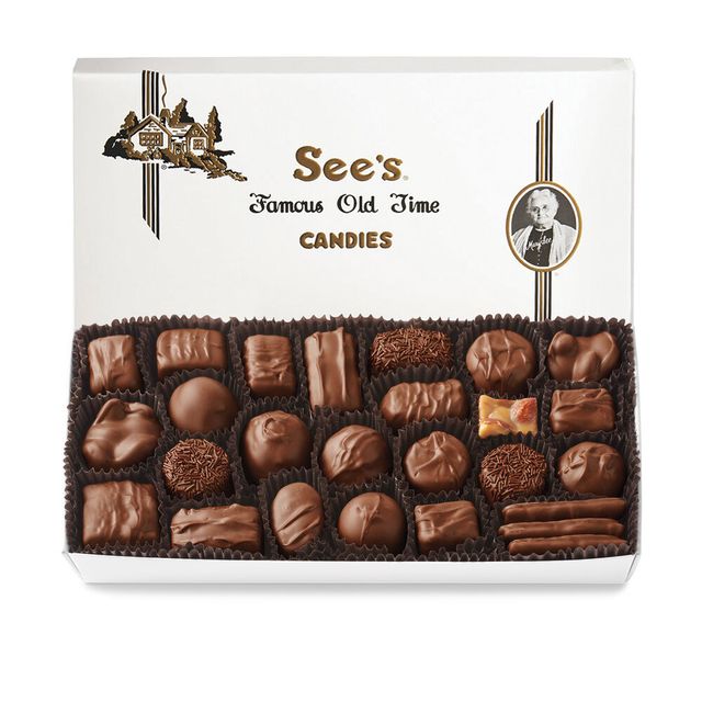Milk Chocolate Candies Gift Box Delivery Sees Candies