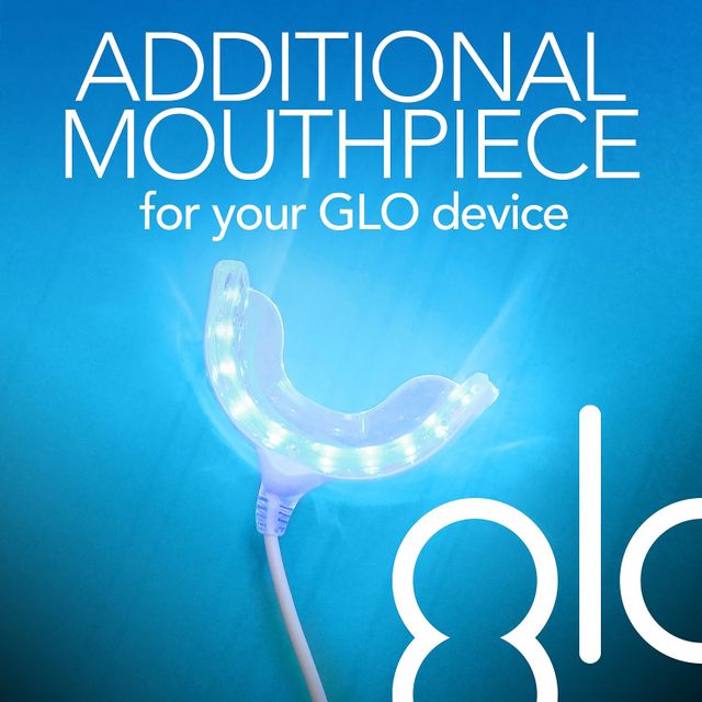 Extra GLO Teeth Whitening Device Mouthpiece and Case
