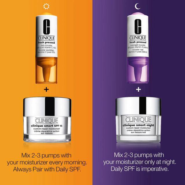 Fresh Pressed Clinical™ Daily + Overnight Boosters with Pure Vitamin C 10% + A (Retinol)