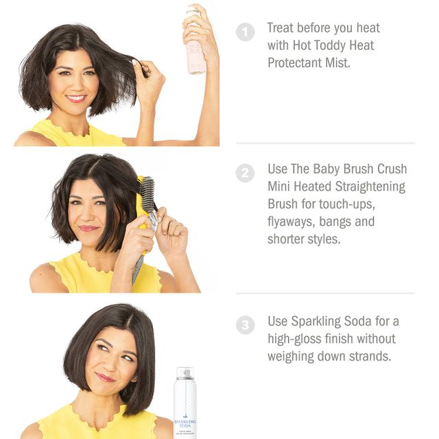 The Baby Brush Crush Mini Heated Straightening Brush