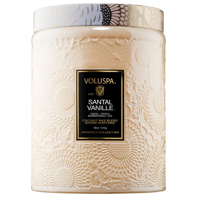 Santal Vanille Glass Jar Candle