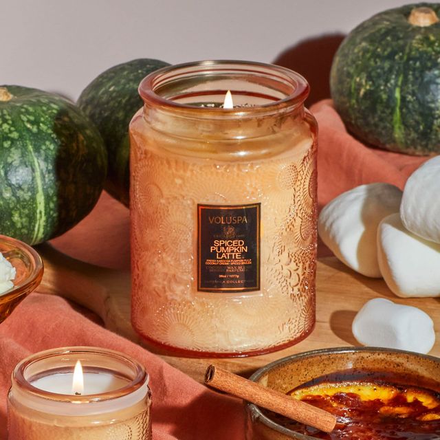 Spiced Pumpkin Latte Glass Candle