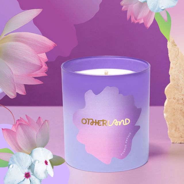 Purple Petals Lilac Vegan Candle