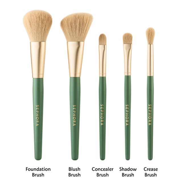 Seaweed Infused Vegan Makeup Brush Set