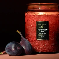 Forbidden Fig Glass Jar Candle