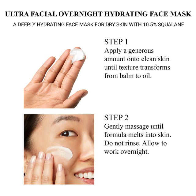 Ultra Facial Overnight Hydrating Face Mask with 10.5% Squalane