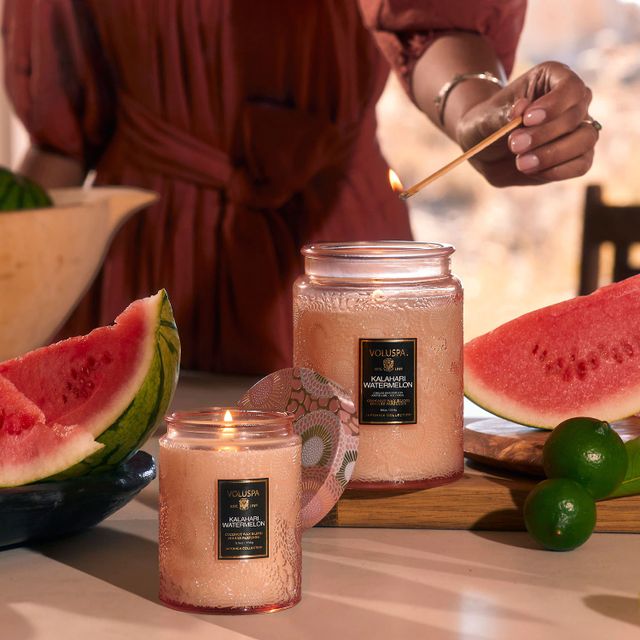 Kalahari Watermelon Glass Jar Candle