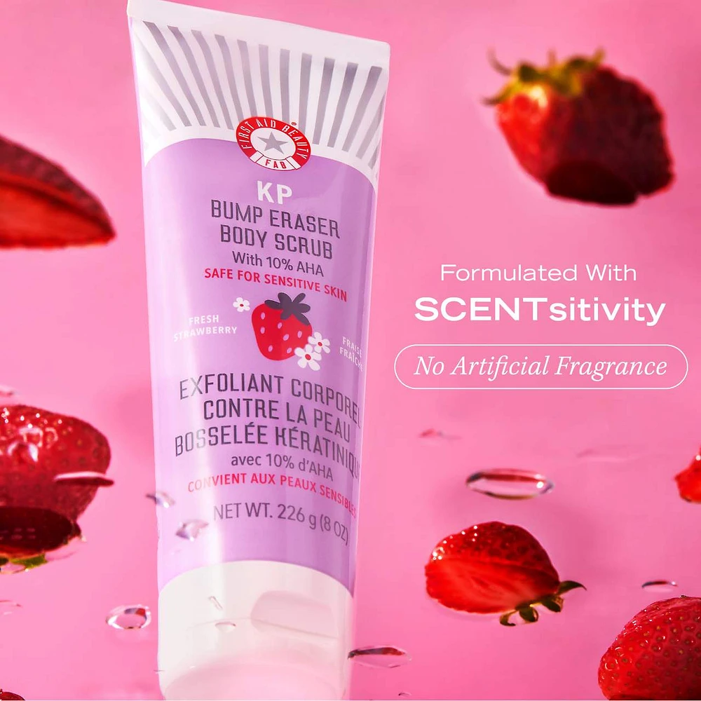 KP Bump Eraser Body Scrub with 10% AHA –  Fresh Strawberry