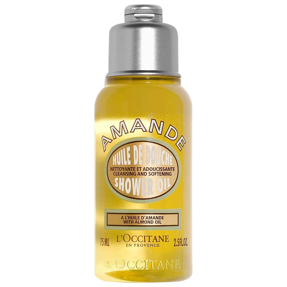 L'Occitane Cleansing And Softening Shower Oil With Almond Oil Mini 2.5 oz/ 75 mL
