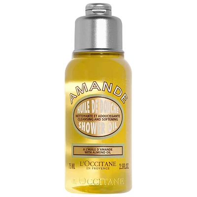 L'Occitane Cleansing And Softening Shower Oil With Almond Oil Mini 2.5 oz/ 75 mL