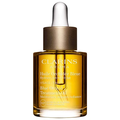 Clarins Blue Orchid Radiance & Hydrating Face Treatment Oil 1 oz/ 30 mL