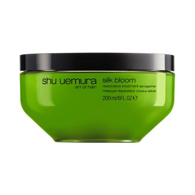 shu uemura Masque capillaire réparateur pour cheveux abîmés Silk Bloom 6 oz/ 177 mL