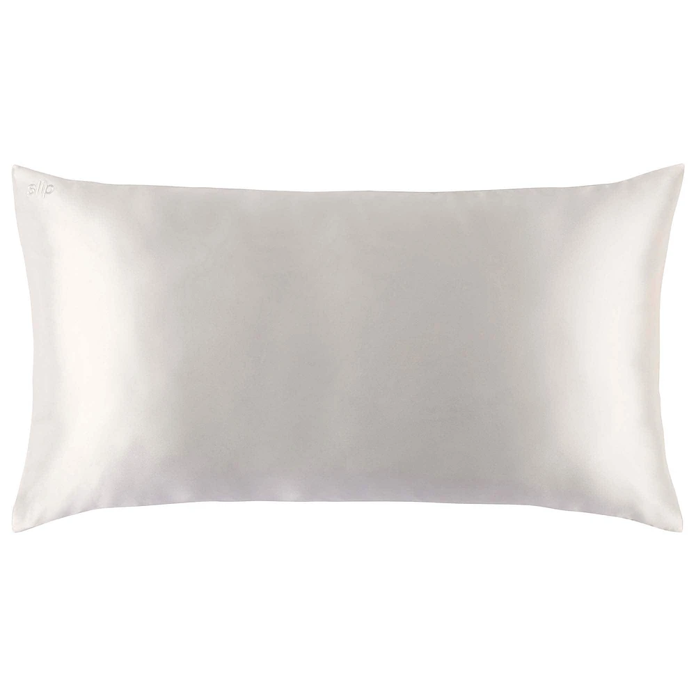Slip Silk Pillowcase - King White/Off-white