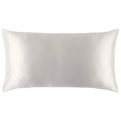 Slip Silk Pillowcase - King White/Off-white