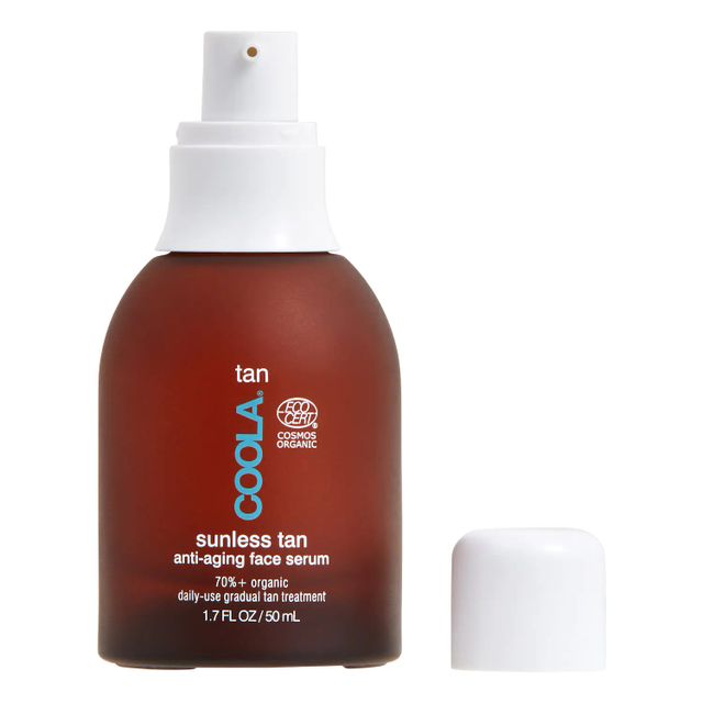 Sunless Tan Anti-Aging Self-Tanner Face Serum with Hyaluronic Acid