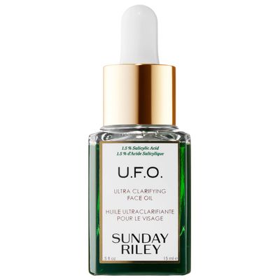 Sunday Riley Soin pour le visage en huile avec acide salicylique U.F.O. 0.5 oz/ 15 mL