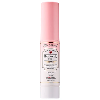 Too Faced Mini Hangover 3-in-1 Replenishing Primer & Setting Spray 1 oz/ 30 mL