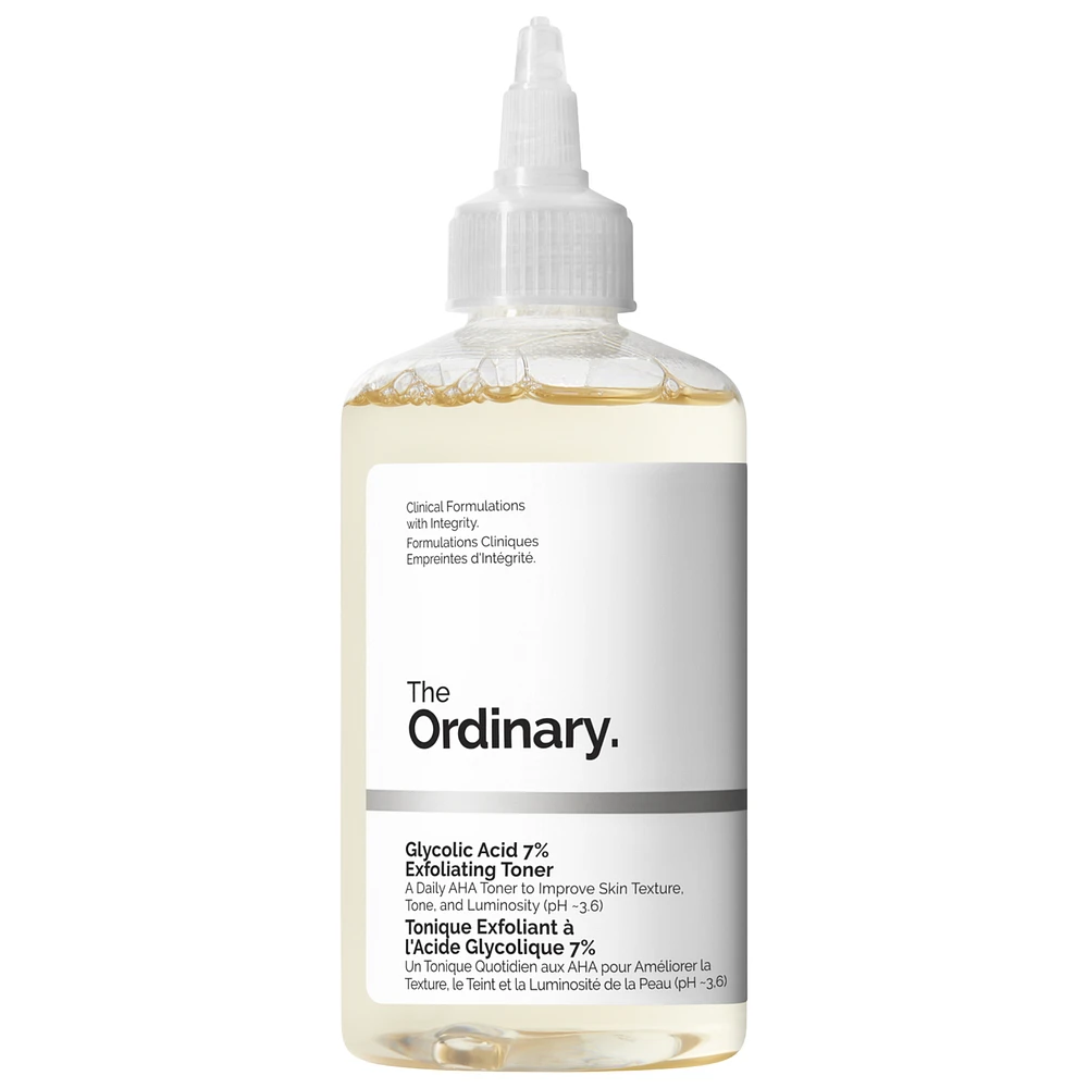 The Ordinary Glycolic Acid 7% Exfoliating and Brightening Daily Toner 8 oz/ 240 mL