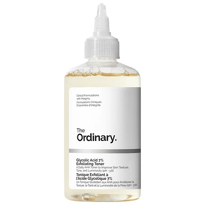 The Ordinary Glycolic Acid 7% Exfoliating and Brightening Daily Toner 8 oz/ 240 mL