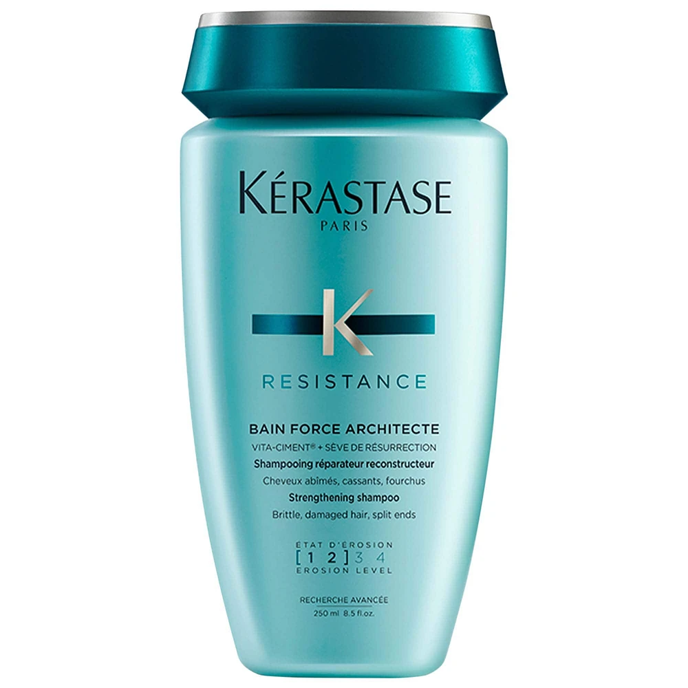 Kérastase Resistance Strengthening Shampoo for Damaged Hair from Heat Styling 8.5 oz/ 250 mL