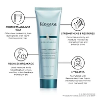 Resistance Heat Protectant Leave-In Styling Cream for Damaged Hair 